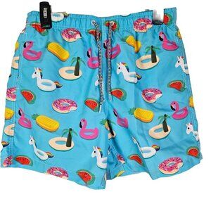 NWT Boardies Inflatables Mid Length Swim Short S